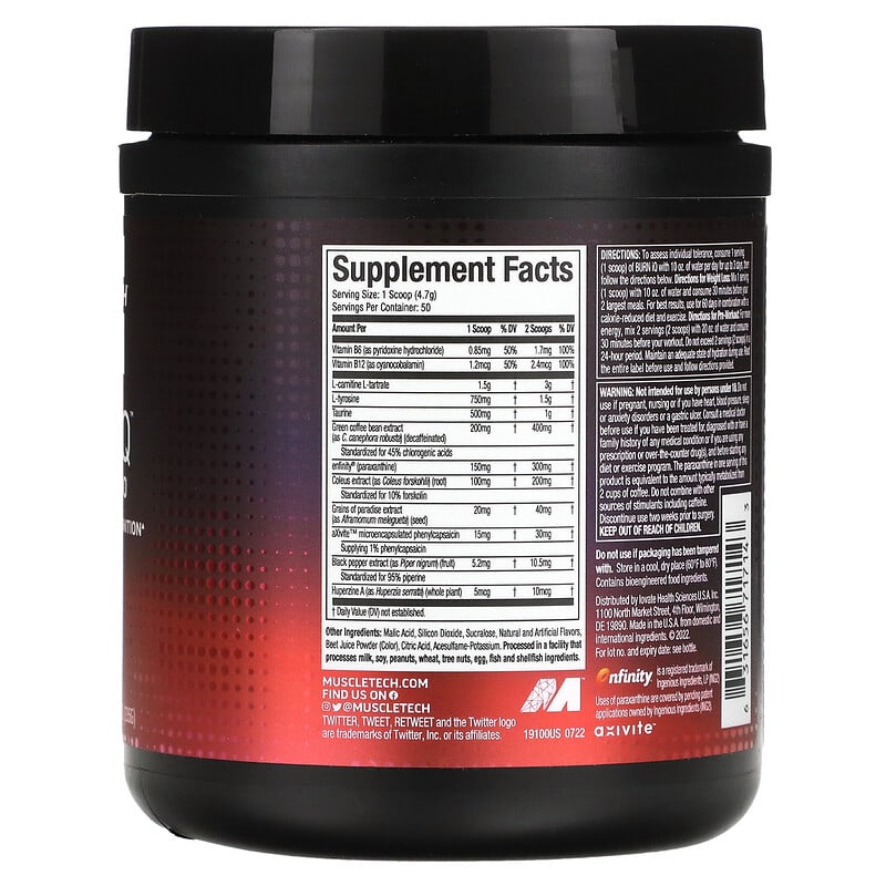 MuscleTech, Burn iQ, Smart Thermo, Sweet Heat, 8.29 oz (235 g) 631656717143