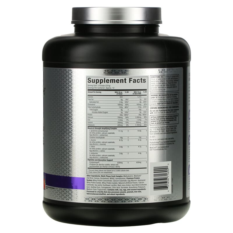 MuscleTech, Mass Tech Elite, Strawberry, 6 lbs (2.72 kg) 631656716900