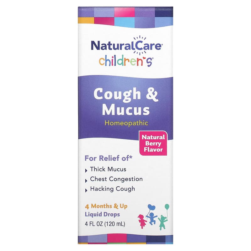NatraBio Children's Cough & Mucus Night 4 Months & Up Natural Berry 4 fl oz (120 ml) 371400153628