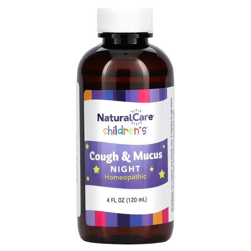 NatraBio, Children's Cough & Mucus, Night, 4 Months & Up, Natural Berry, 4 fl oz (120 ml) 371400883976