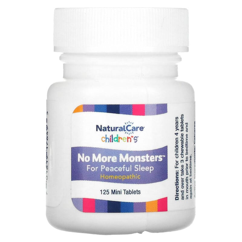 NatraBio, Children's No More Monsters, Banana, 125 Mini Tablets 701619178493
