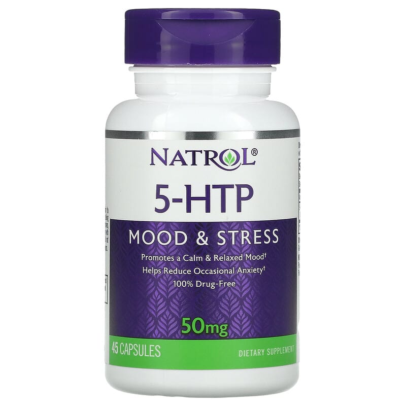 Natrol 5-HTP Mood & Stress 50 mg 45 Capsules 47469008826