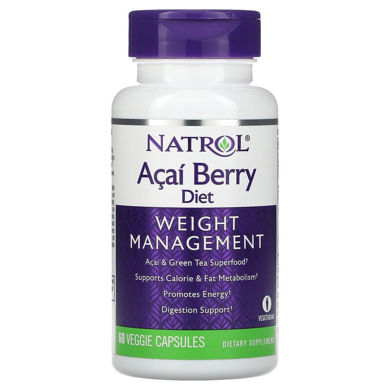 Natrol Acai Berry Diet Weight Management 60 Veggie Capsules 47469055080