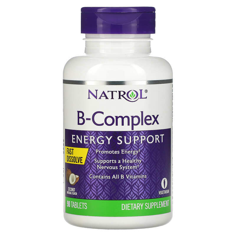 Natrol B-Complex Fast Dissolve Coconut 90 Tablets 47469063313