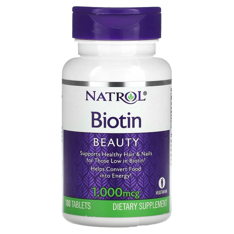 Natrol Biotin 1,000 mcg 100 Tablets 47469052393