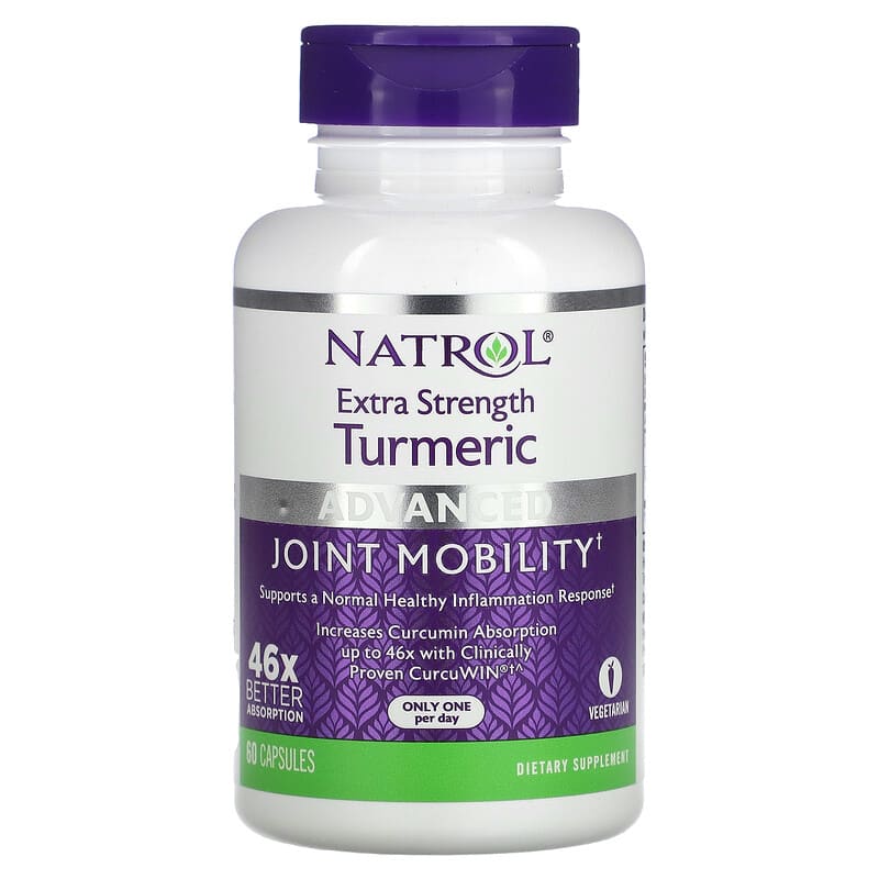 Natrol Extra Strength Turmeric Advanced 60 Capsules 47469071462