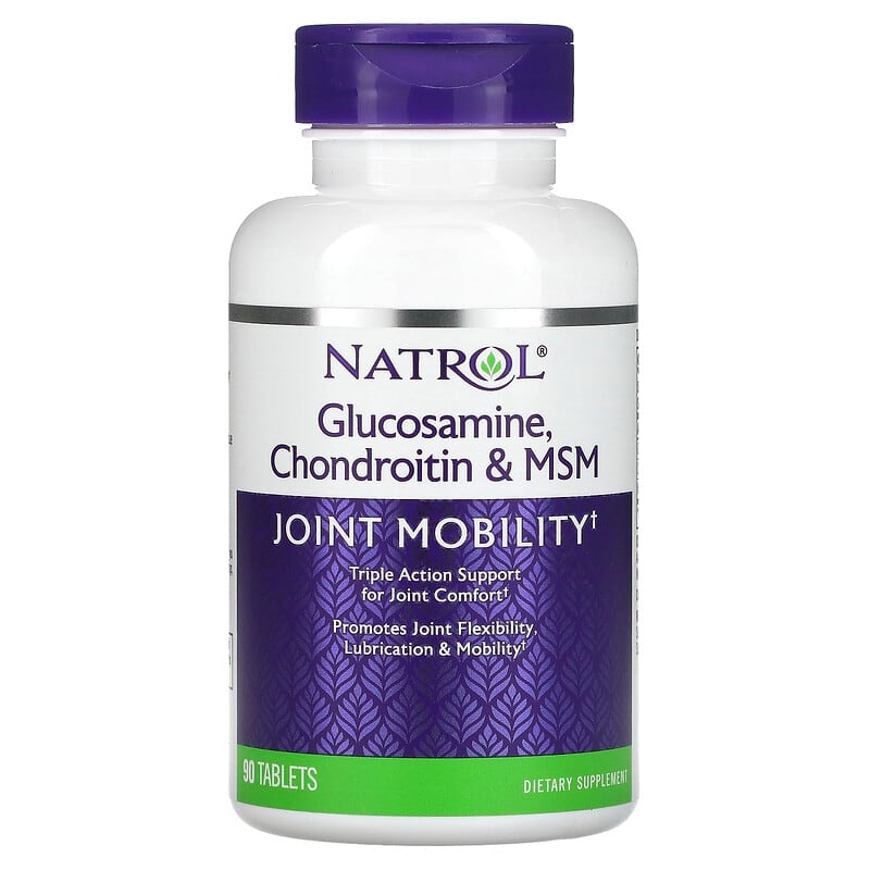 Natrol Glucosamine Chondroitin & MSM 90 Tablets 47469002282