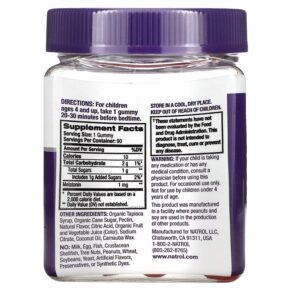 Natrol, Kids, Melatonin, Ages 4+, Berry, 90 Gummies 47469075309