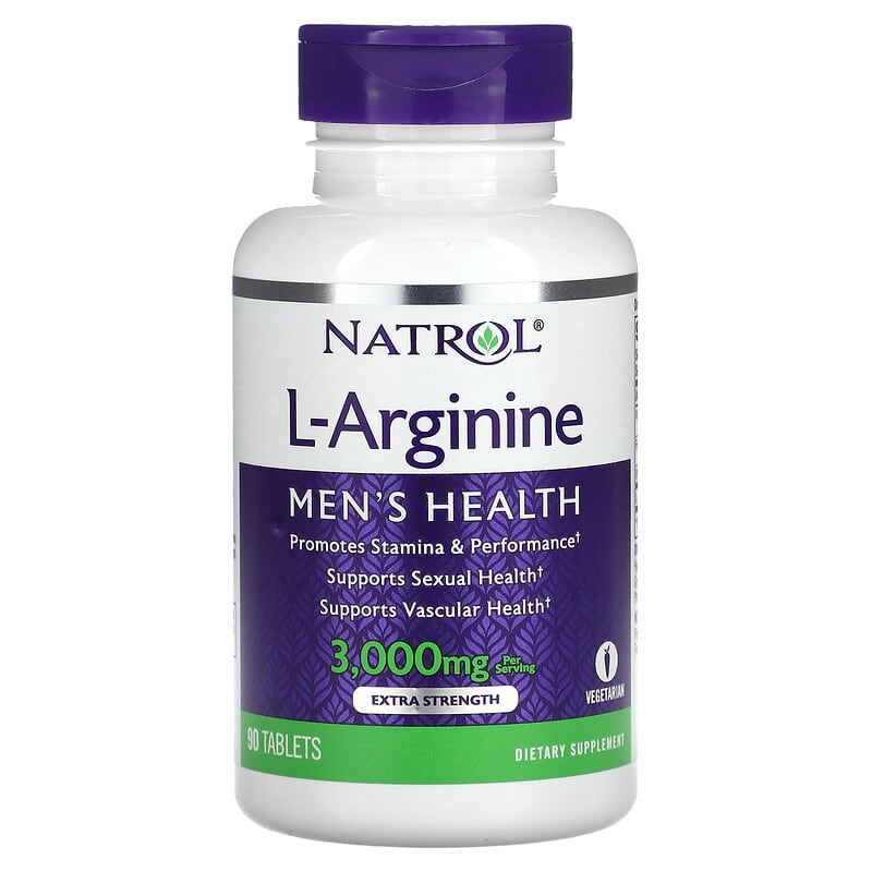 Natrol L-Arginine Extra Strength 1,000 mg 90 Tablets 47469052348