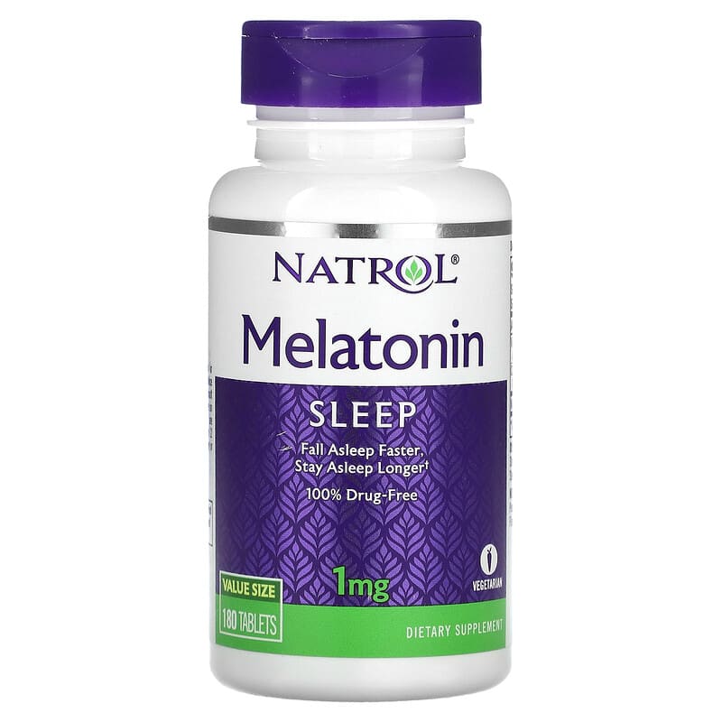 Natrol Melatonin 1 mg 180 Tablets 47469004668