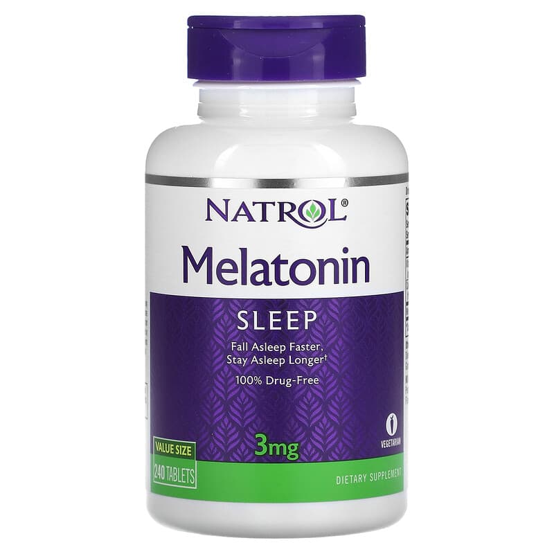 Natrol Melatonin 3 mg 240 Tablets 47469160685