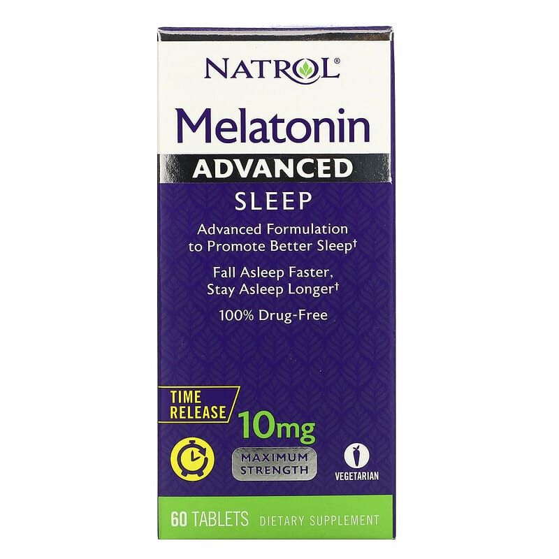 Natrol Melatonin Advanced Sleep Time Release 10 mg 60 Tablets 47469059644