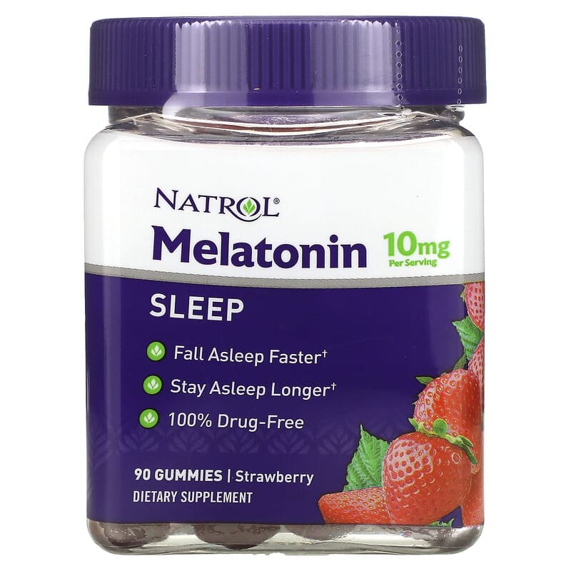 Natrol Melatonin Strawberry 5 mg 90 Gummies 47469073312