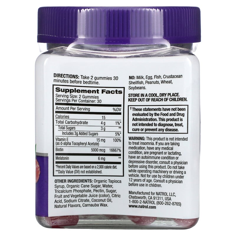 Natrol, Sleep + Beauty, Raspberry, 60 Gummies 47469077815