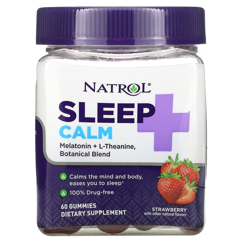 Natrol Sleep + Calm Strawberry 60 Gummies 47469077792
