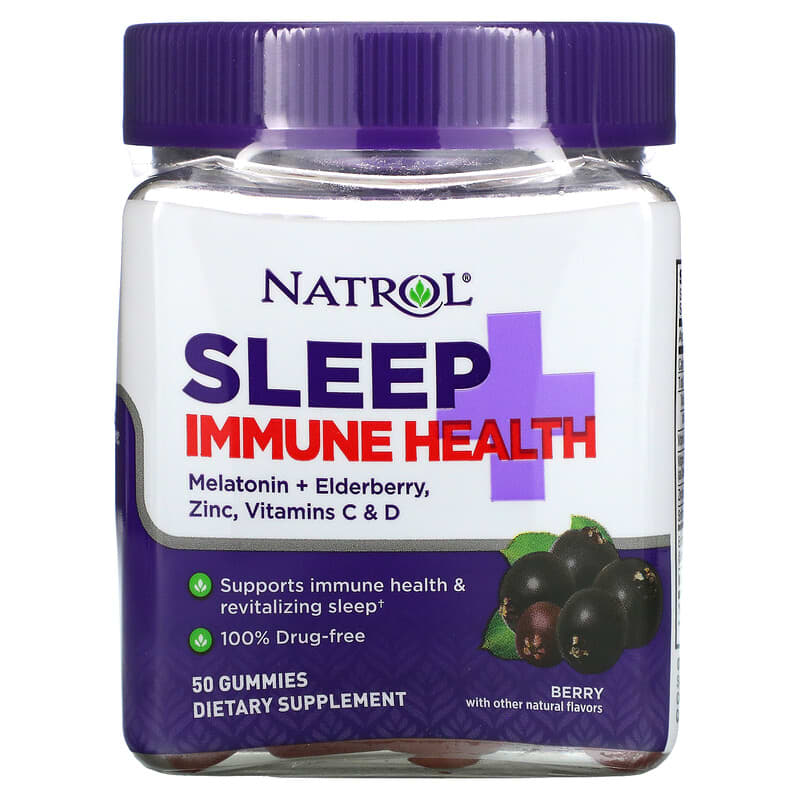 Natrol Sleep + Immune Health Berry 50 Gummies 47469077808