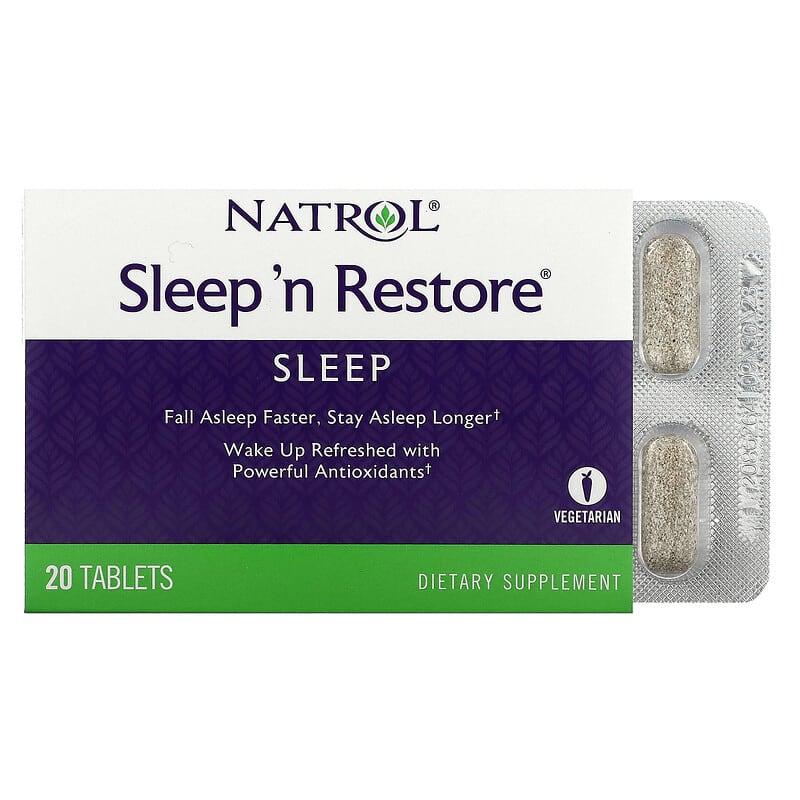 Natrol Sleep 'n Restore 20 Tablets 47469005023