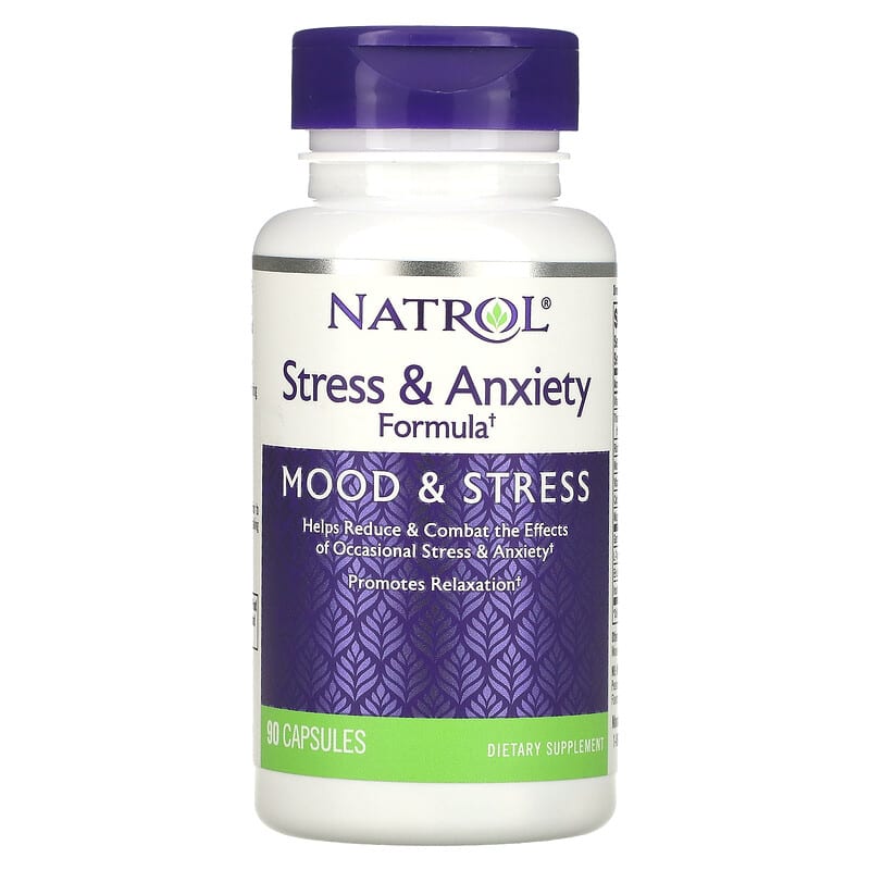 Natrol Stress & Anxiety Formula 90 Capsules 47469005207