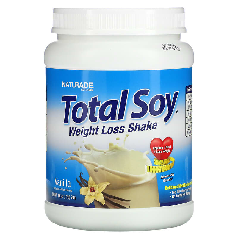 Naturade Total Soy Weight Loss Shake Vanilla 1.2 lb (540 g) 79911023163
