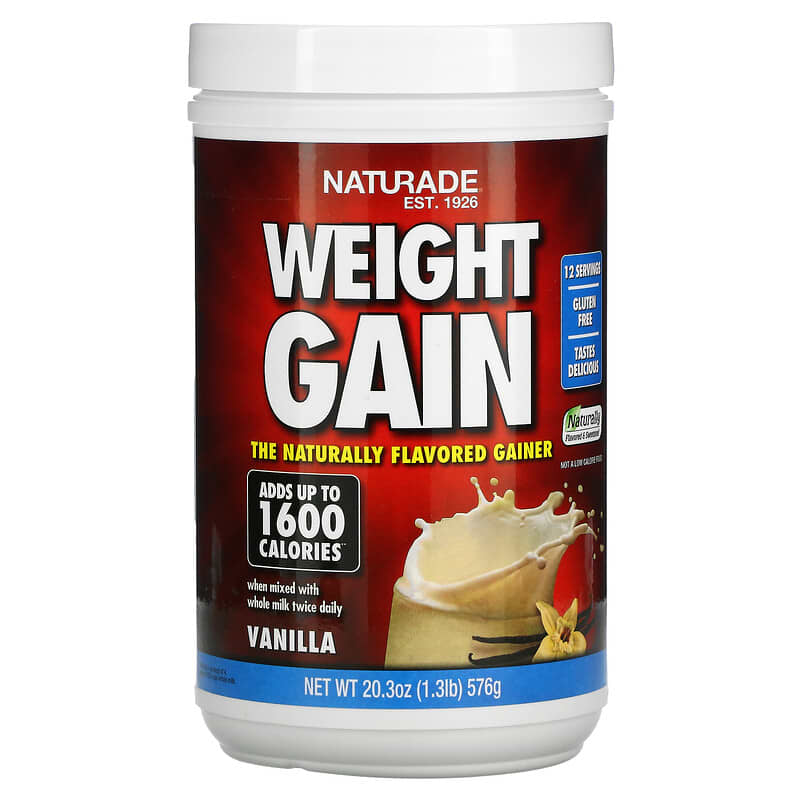 Naturade Weight Gain Vanilla 1.3 lbs (576 g) 79911026614