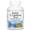 Natural Factors Acetyl-L-Carnitine 500 mg 120 Vegetarian Capsules 68958028064