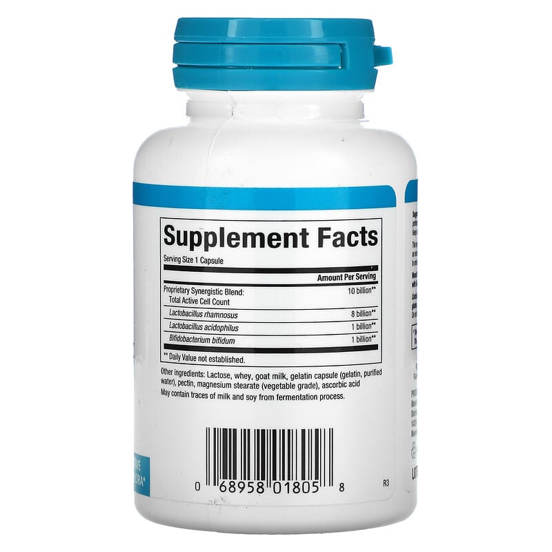 Natural Factors, Acidophilus & Bifidus, Double Strength, 10 Billion, 90 Capsules 68958018058