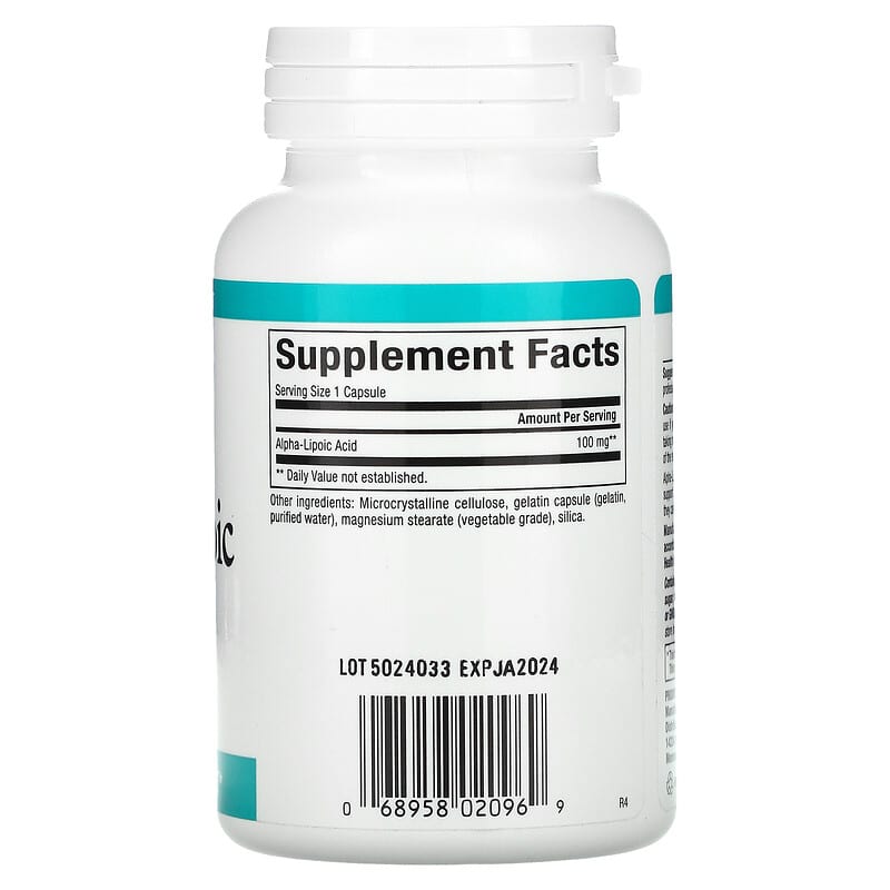 Natural Factors, Alpha-Lipoic Acid, 100 mg, 120 Capsules 68958020969