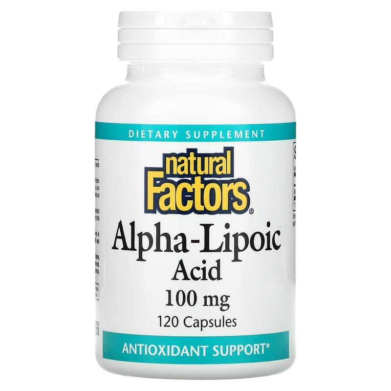 Natural Factors Alpha-Lipoic Acid 100 mg 120 Capsules 68958020969