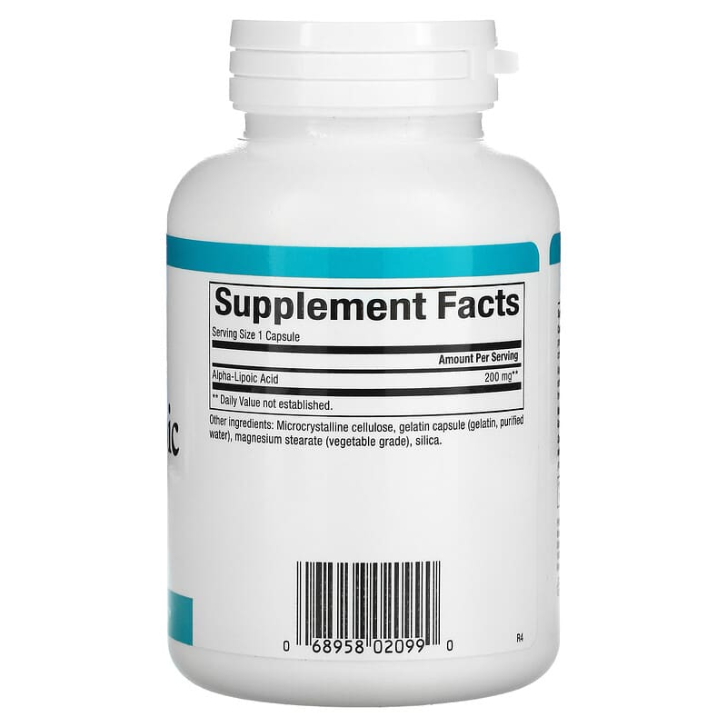 Natural Factors, Alpha-Lipoic Acid, 200 mg, 120 Capsules 68958020990