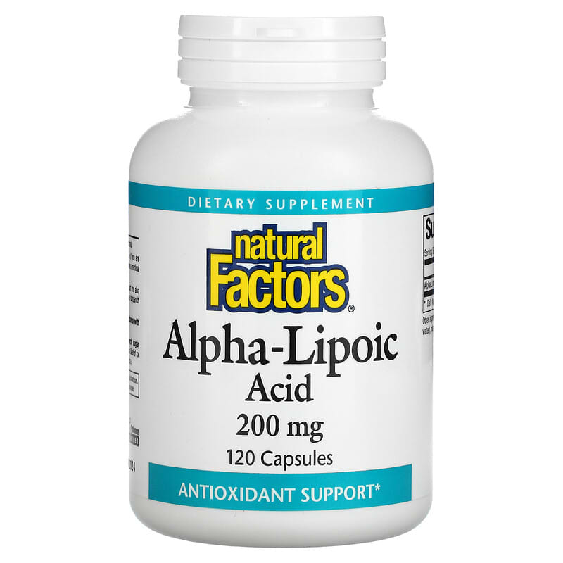 Natural Factors Alpha-Lipoic Acid 200 mg 120 Capsules 68958020990