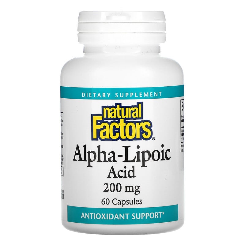 Natural Factors Alpha-Lipoic Acid 200 mg 60 Capsules 68958020983