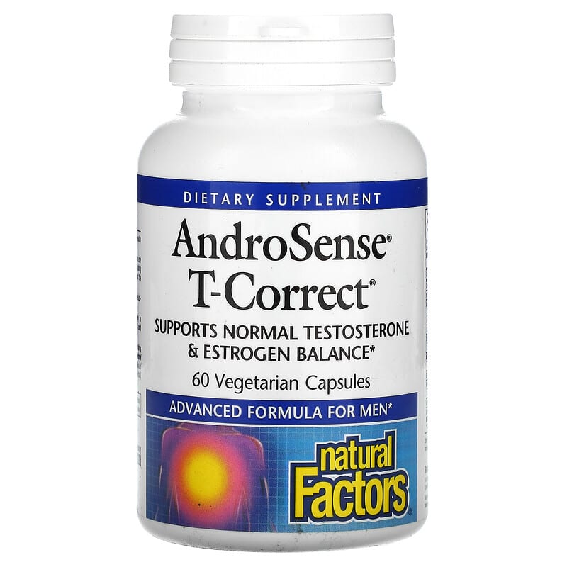 Natural Factors AndroSense T-Correct 60 Vegetarian Capsules 68958035130