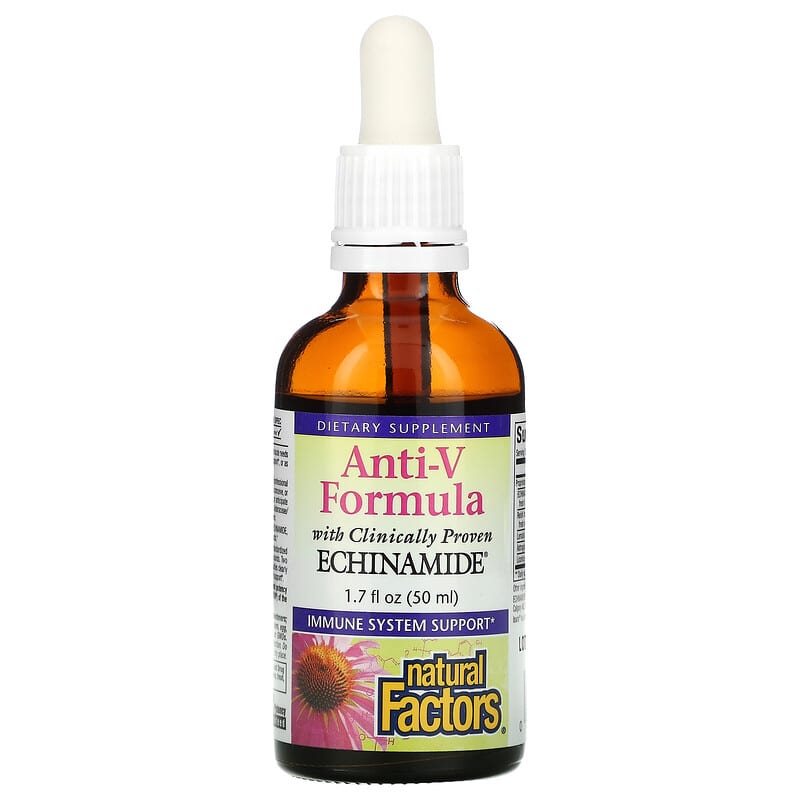 Natural Factors Anti-V Formula with Clinically Proven Echinamide 1.7 fl oz (50 ml) 68958047508