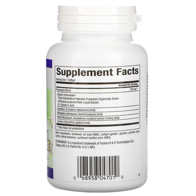 Natural Factors, Anti-V Formula, with Clinically Proven Echinamide, 120 Softgels 68958047010