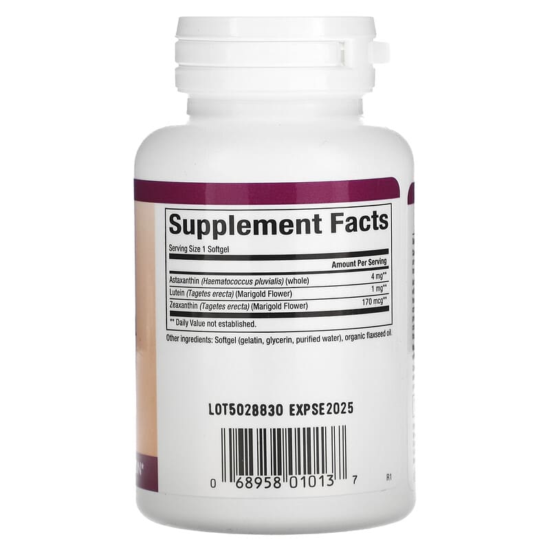 Natural Factors, Astaxanthin Plus, 4 mg, 60 Softgels 68958010137