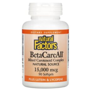 Natural Factors BetaCareAll 15,000 mcg 90 Softgels 68958010144