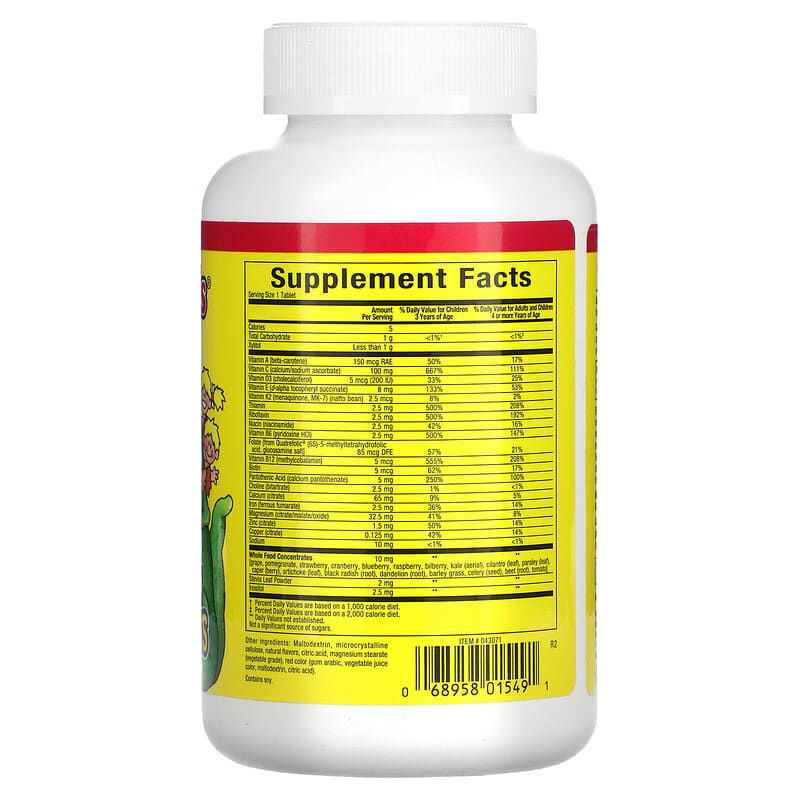 Natural Factors, Big Friends, Chewable Multi-Vitamin & Minerals, Jungle Berry, 60 Chewable Tablets 68958015491