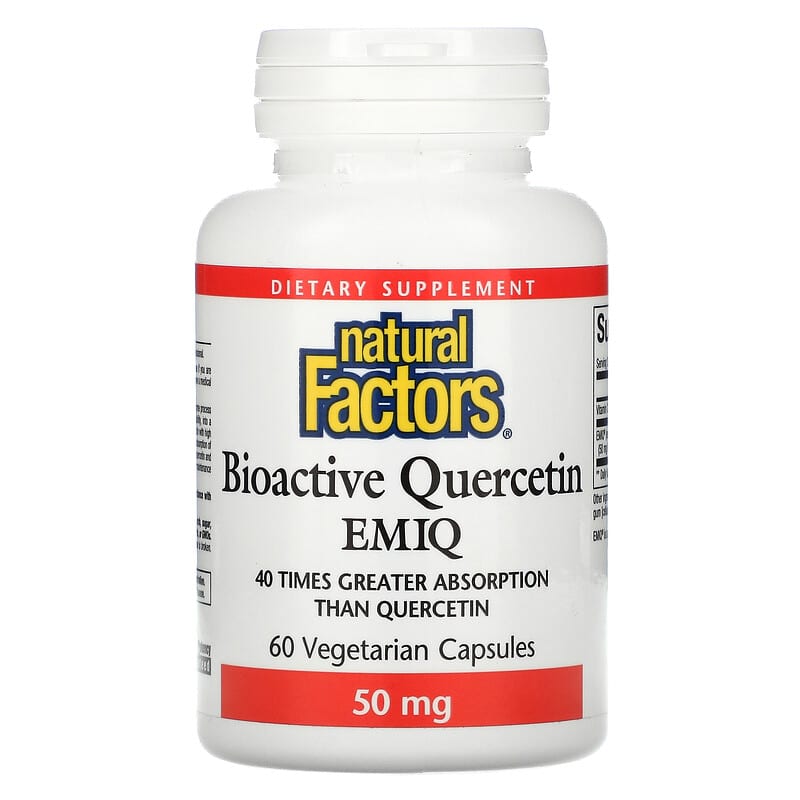 Natural Factors Bioactive Quercetin EMIQ 50 mg 60 Vegetarian Capsule 68958013817