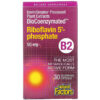 Natural Factors BioCoenzymated B2 Riboflavin 5'-Phosphate 50 mg 30 Vegetarian Capsules 68958012490