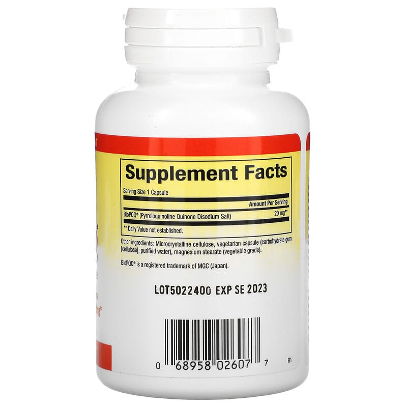 Natural Factors, BioPQQ, 20 mg, 30 Vegetarian Capsules 68958026077