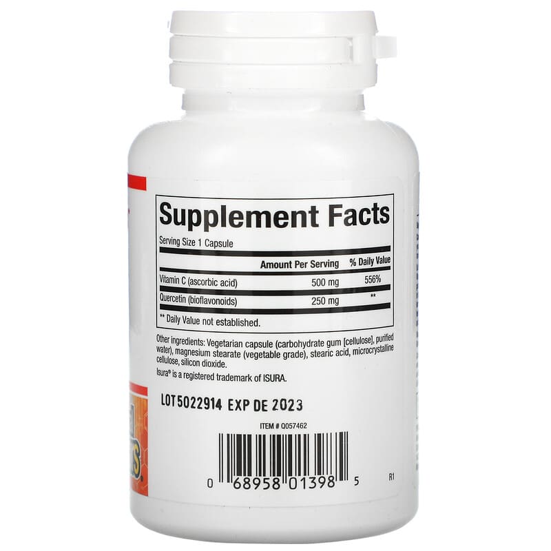 Natural Factors, C Extra + Quercetin, 60 Easy Swallow Capsules 68958013985