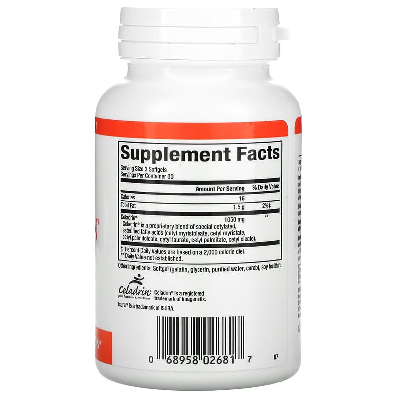 Natural Factors, Celadrin, Joint Health, 90 Softgels 68958026817