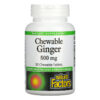 Natural Factors Chewable Ginger 500 mg 90 Chewable Tablets 68958045061