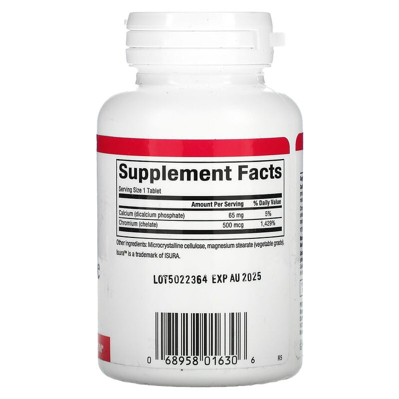 Natural Factors, Chromium GTF Chelate, 500 mcg, 90 Tablets 68958016306