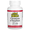 Natural Factors Chromium & Vanadium 125 mcg 90 Capsules 68958016351