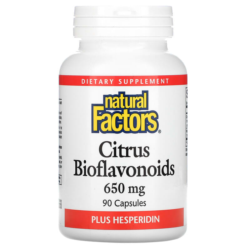 Natural Factors Citrus Bioflavonoids Plus Hesperidin 650 mg 90 Capsules 68958013800