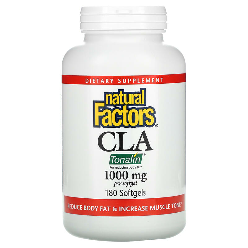 Natural Factors CLA Conjugated Linoleic Acid Blend 1,000 mg 180 Softgels 68958020471