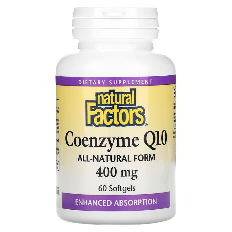 Natural Factors Coenzyme Q10 400 mg 60 Softgels 68958207254