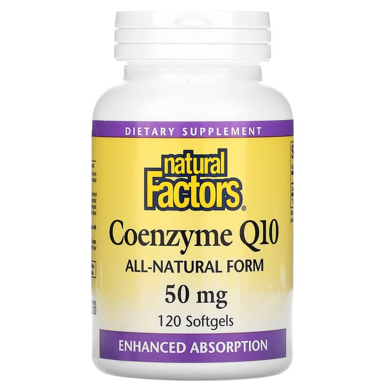Natural Factors Coenzyme Q10 50 mg 120 Softgels 68958020747