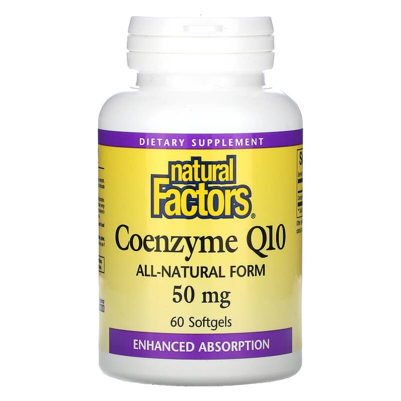 Natural Factors Coenzyme Q10 50 mg 60 Softgels 68958020730